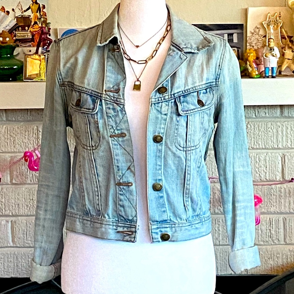 Hand-Painted Commissioned Denim Nebula Forever 21 Jean Jacket John Ramirez S - Picture 2 of 7